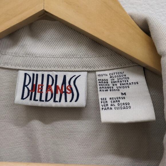 Bill Blass Jeans white denim cotton jacket size Medium - Picture 3 of 6